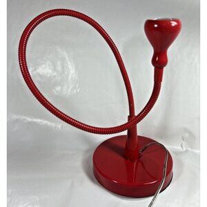 IKEA Jansjo Red Gooseneck Flexible LED Desk Lamp Light Reading